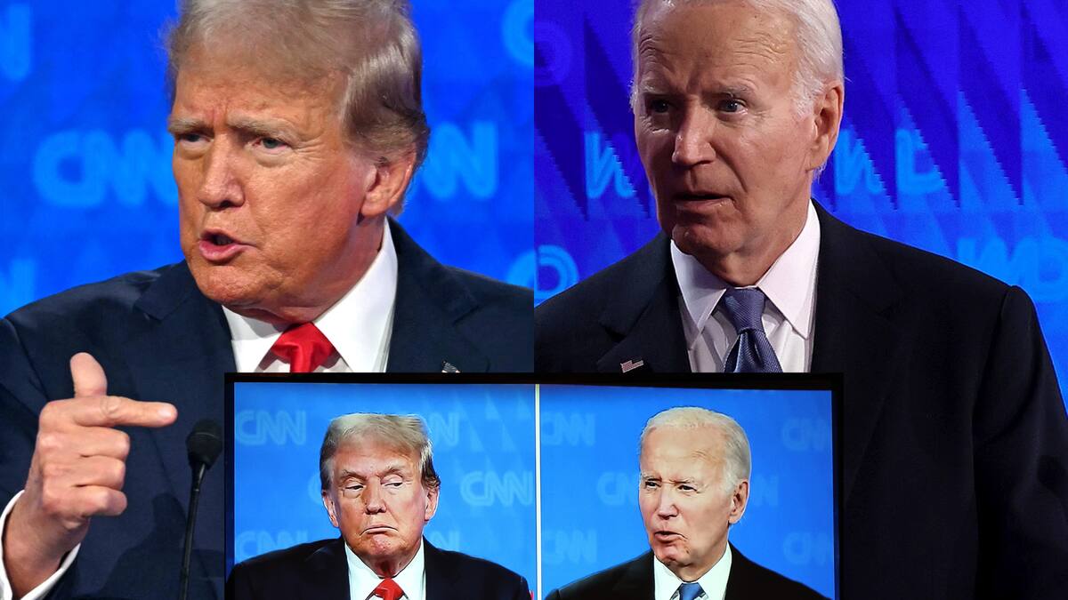 Biden debilitado y Trump inexacto, los momentos controversiales del debate presidencial