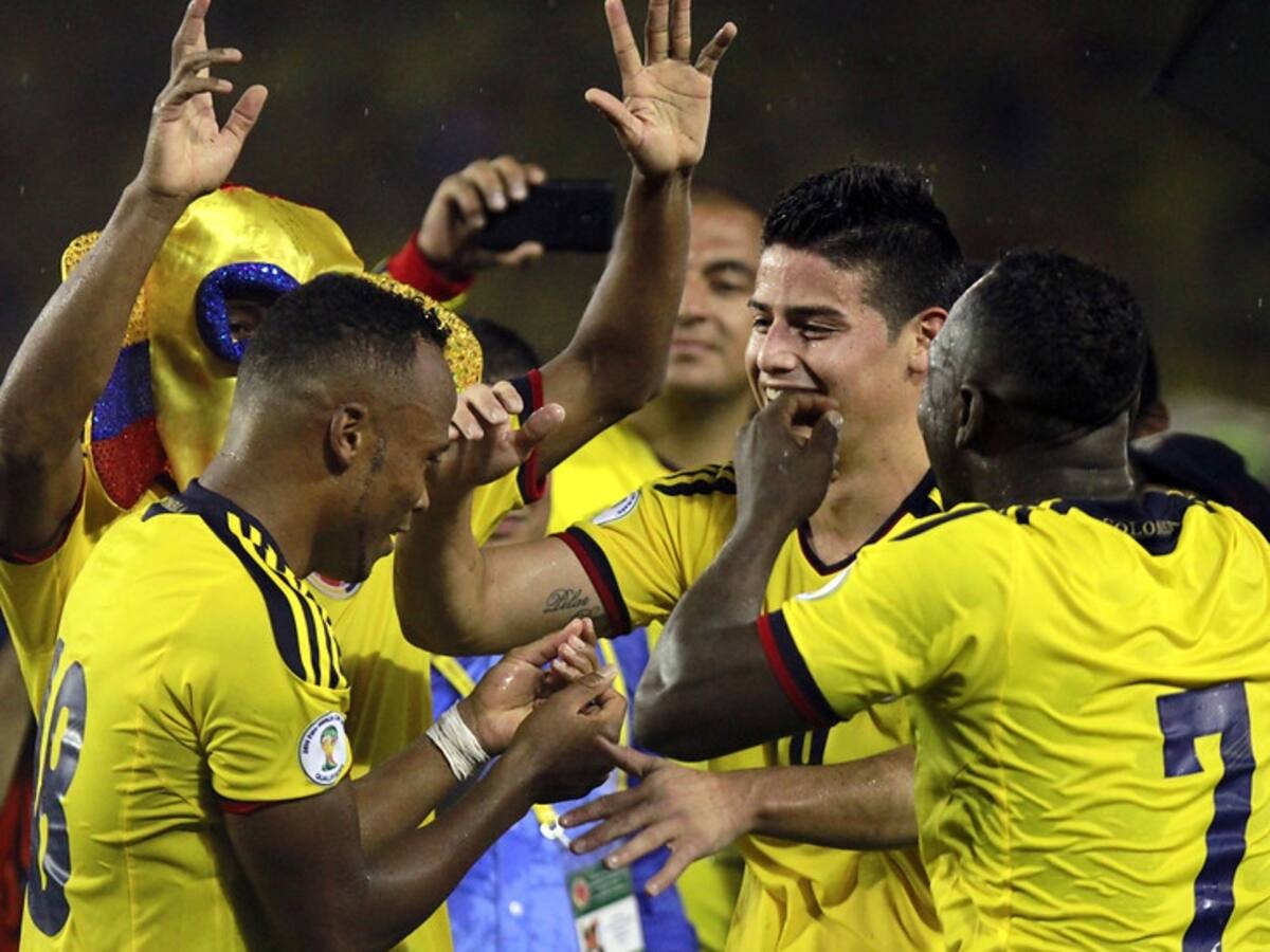 Los jugadores de la Selección Colombia se contagiaron de la celebración