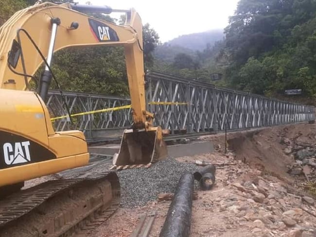 Finalizó instalación de puente metálico en la vía Huila- Caquetá
