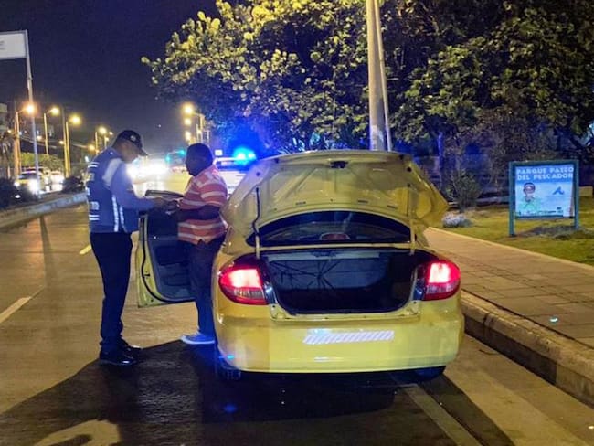 Operativo nocturno de Tránsito de Cartagena dejó 23 conductores sancionados