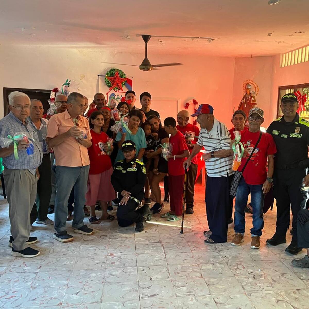 La Nochebuena llegó al asilo Nuestra Señora de La Candelaria en Magangué