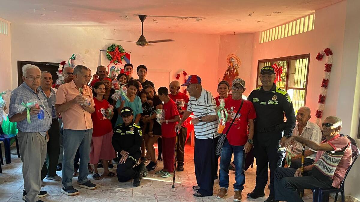 La Nochebuena llegó al asilo Nuestra Señora de La Candelaria en Magangué