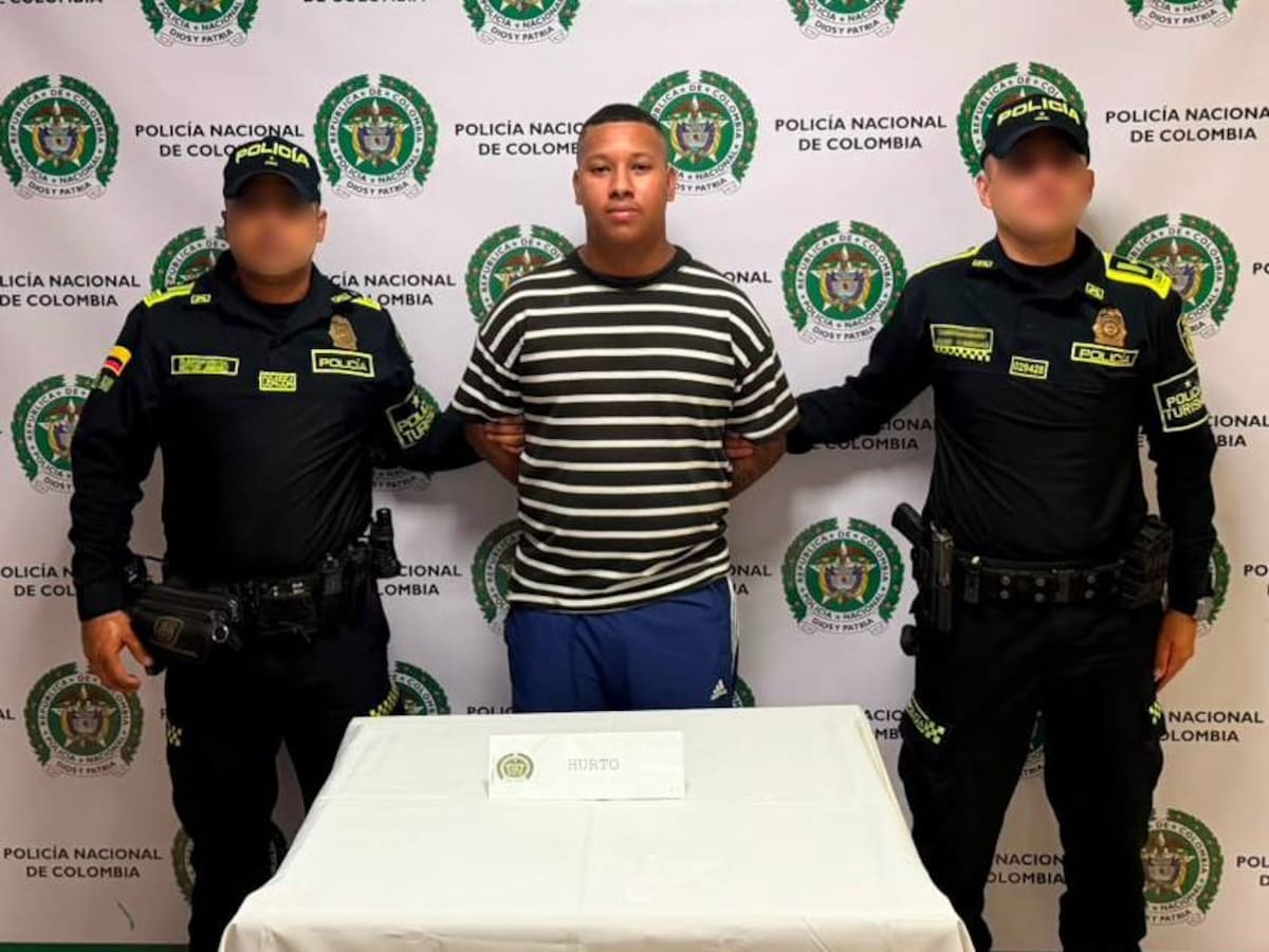 ‘El James’, capturado por presunto robo de cadena en el centro histórico de Cartagena