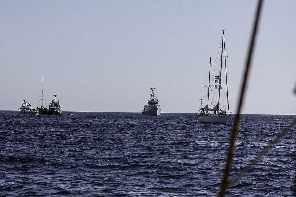 Flotilla Global Sumud. (Photo by Niccolo Celesti/Anadolu via Getty Images)