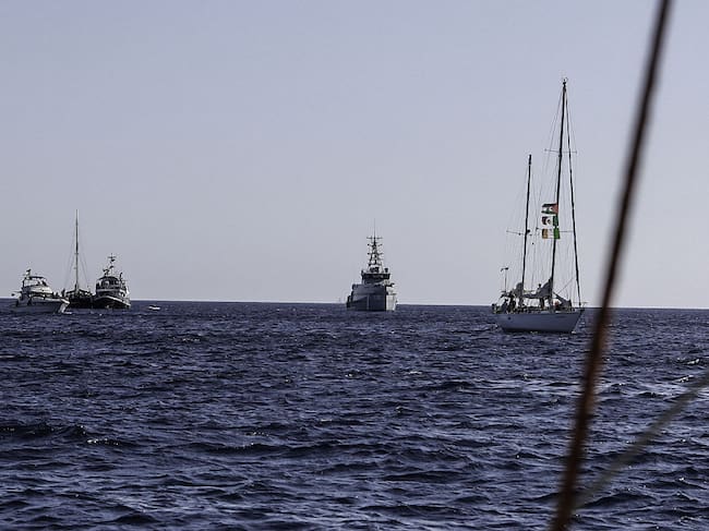 Flotilla Global Sumud. (Photo by Niccolo Celesti/Anadolu via Getty Images)