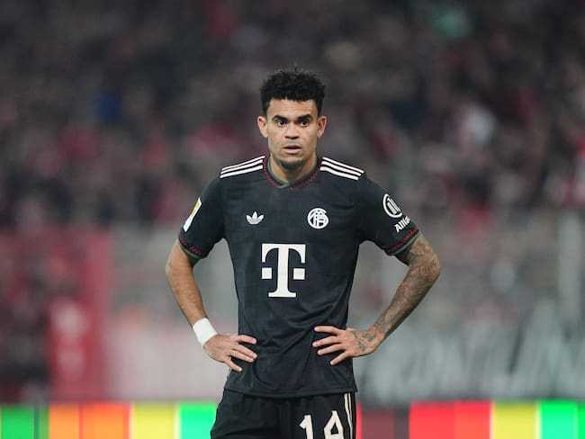 Luis Díaz, extremo colombiano del Bayern Múnich. (Photo by Ulrik Pedersen/NurPhoto via Getty Images)