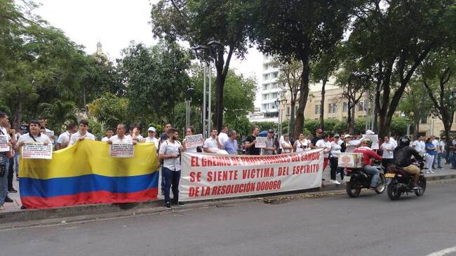 Protestas de las casas de cambio en la frontera