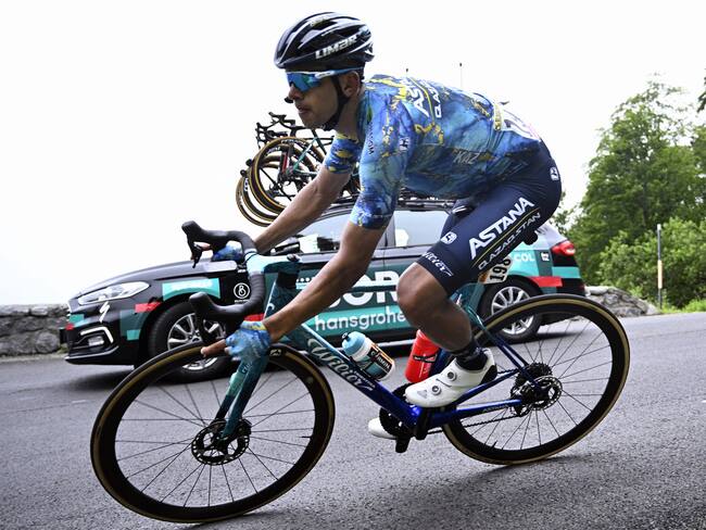 Harold Tejada, ciclista colombiano del Astana. (Photo by JASPER JACOBS/BELGA MAG/AFP via Getty Images)