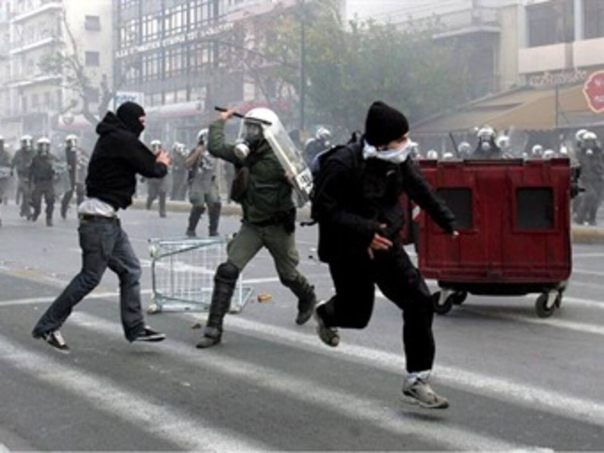 La situación en Atenas se agrava en el cuarto día de protestas