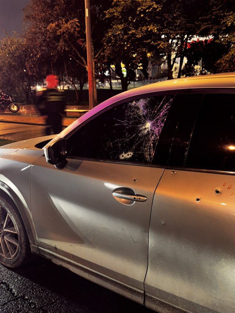 Balacera en el norte de Bogotá deja dos personas heridas, tres capturados y el robo de dos maletas