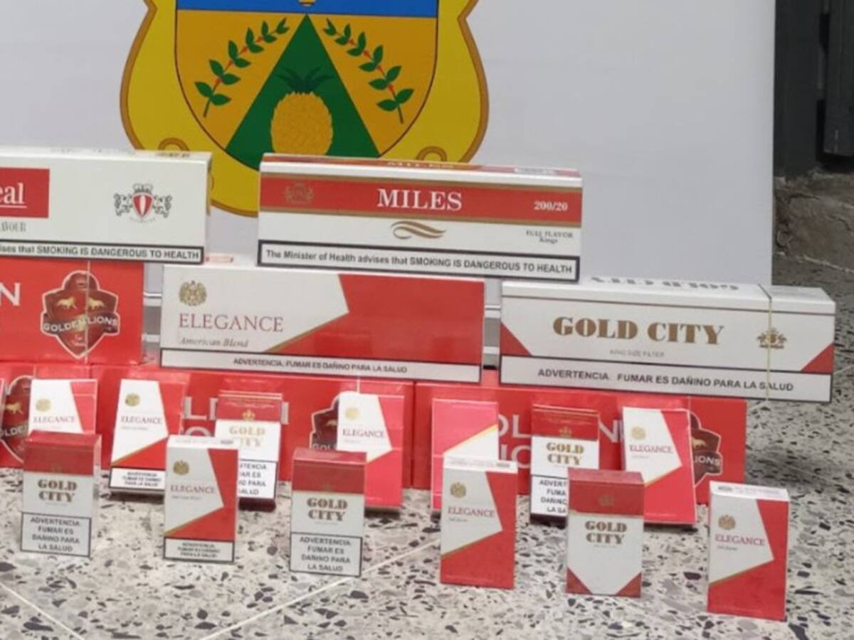 Incautan 24 mil cajetillas de cigarrillos de contrabando en Risaralda