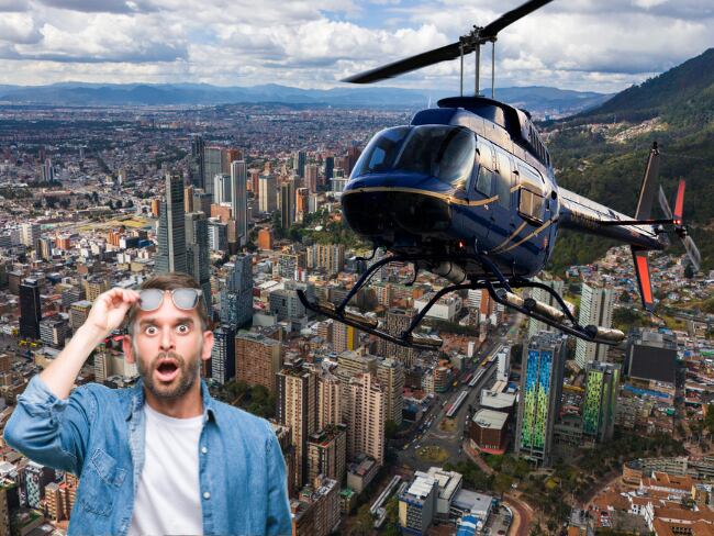 Cuánto vale el recorrido en helicóptero por Bogotá : duración del recorrido y pasos para reservar