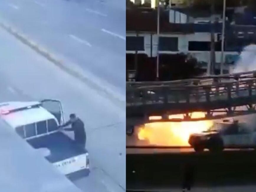 Manifestaciones en la Universidad Nacional: Policía abrió fuego contra encapuchados/Cortesía