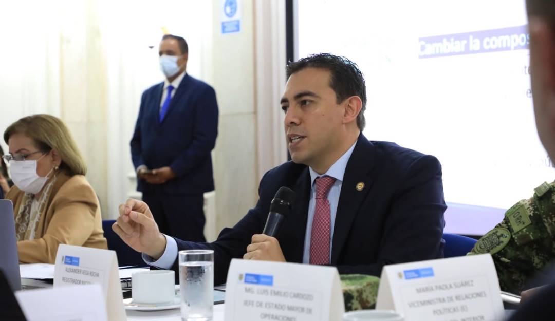 La Comisión Nacional de Garantías Electorales se reunió en Bogotá (Foto Prensa Registraduría) 