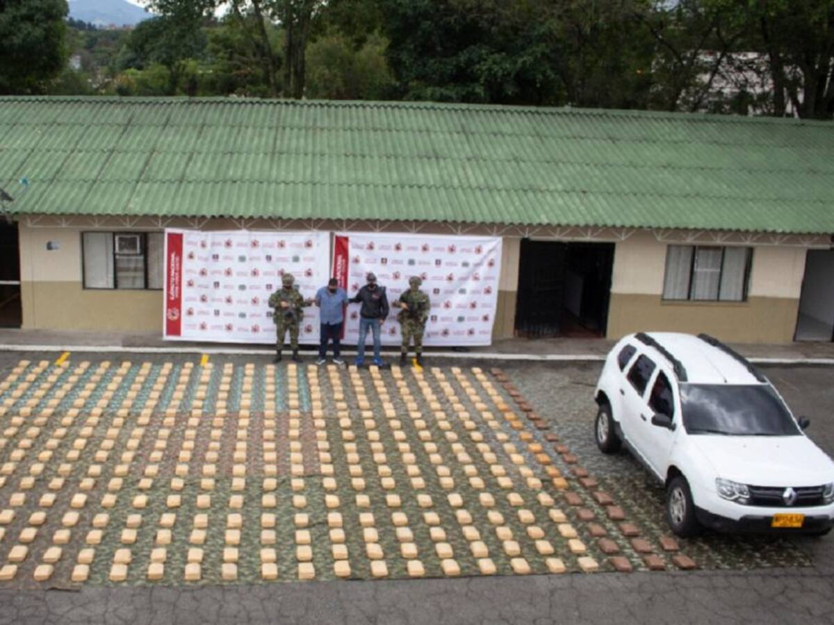 Cayó cargamento de marihuana tipo cripy en Caldas, Antioquia