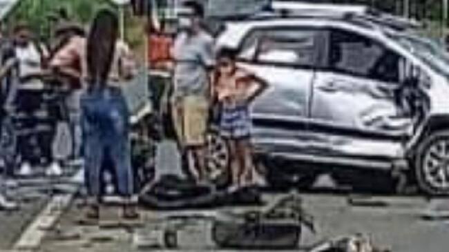 Foto: Lugar del accidente entre Viterbo, Caldas y la Virginia en Risaralda.