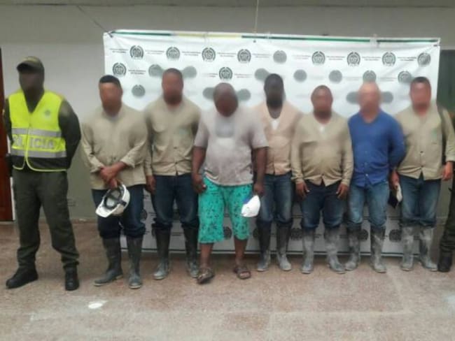 Capturan a siete personas implicadas en minería ilegal
