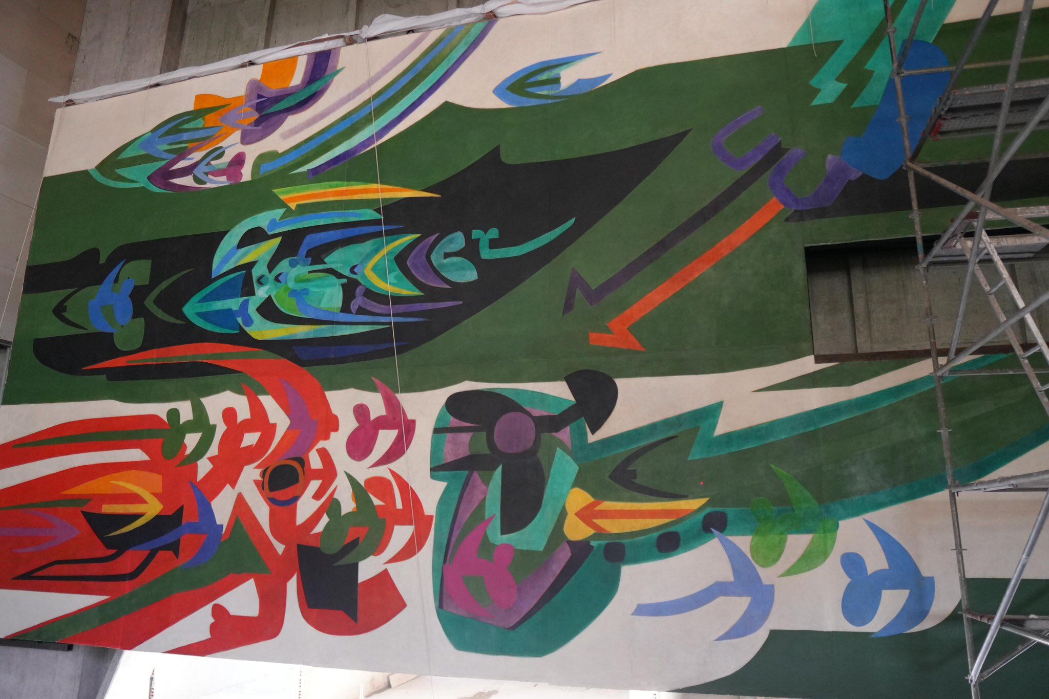 La obra del maestro Obregón. Foto: cortesía Alcaldía de Barranquilla.