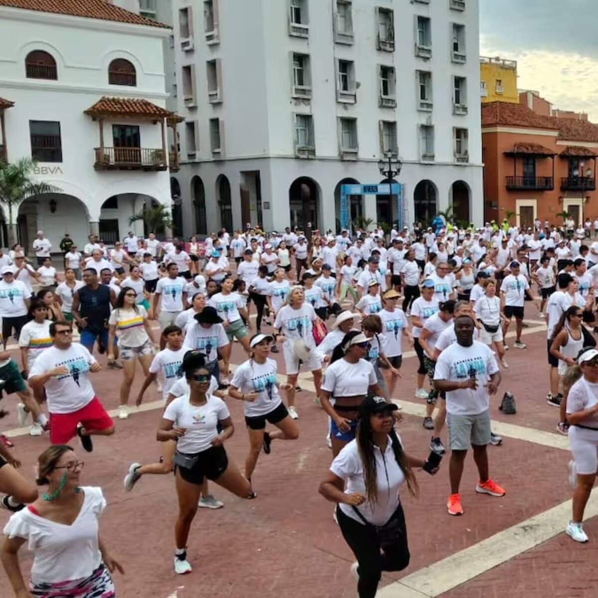 Cartagena dijo sí a la “Carrera por la Vida” en el centro histórico