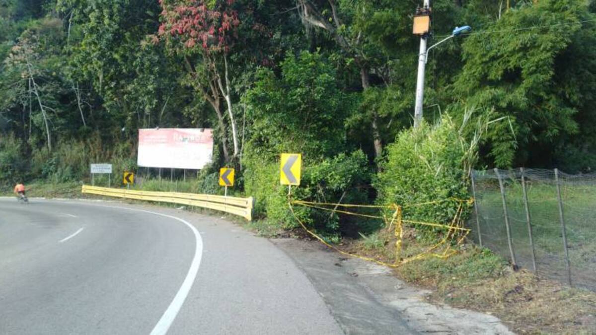 Así fue el accidente bajando del aeropuerto Palonegro