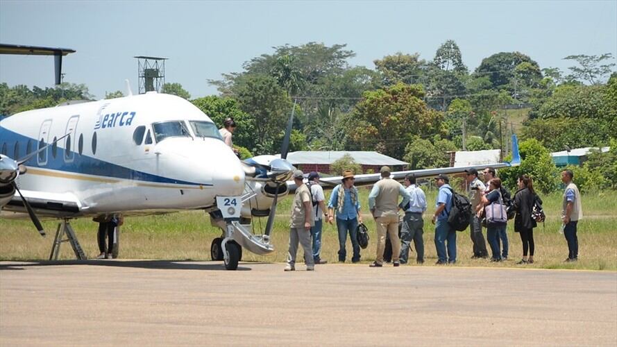 El 13 de septiembre de 2016 fue la llegada de la delegación de las Farc al lugar. Foto: Colprensa