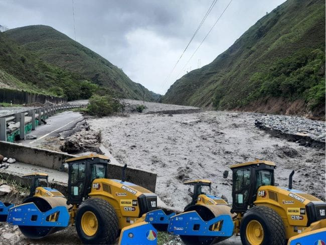 Cundinamarca adquiere maquinaria para enfrentar la ola invernal: podrán atender 65 emergencias