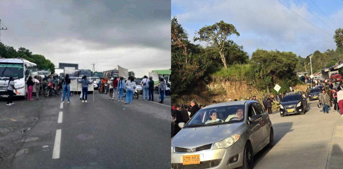 Después de varias horas de bloqueo se recuperó la movilidad. Crédito: Suministrada.