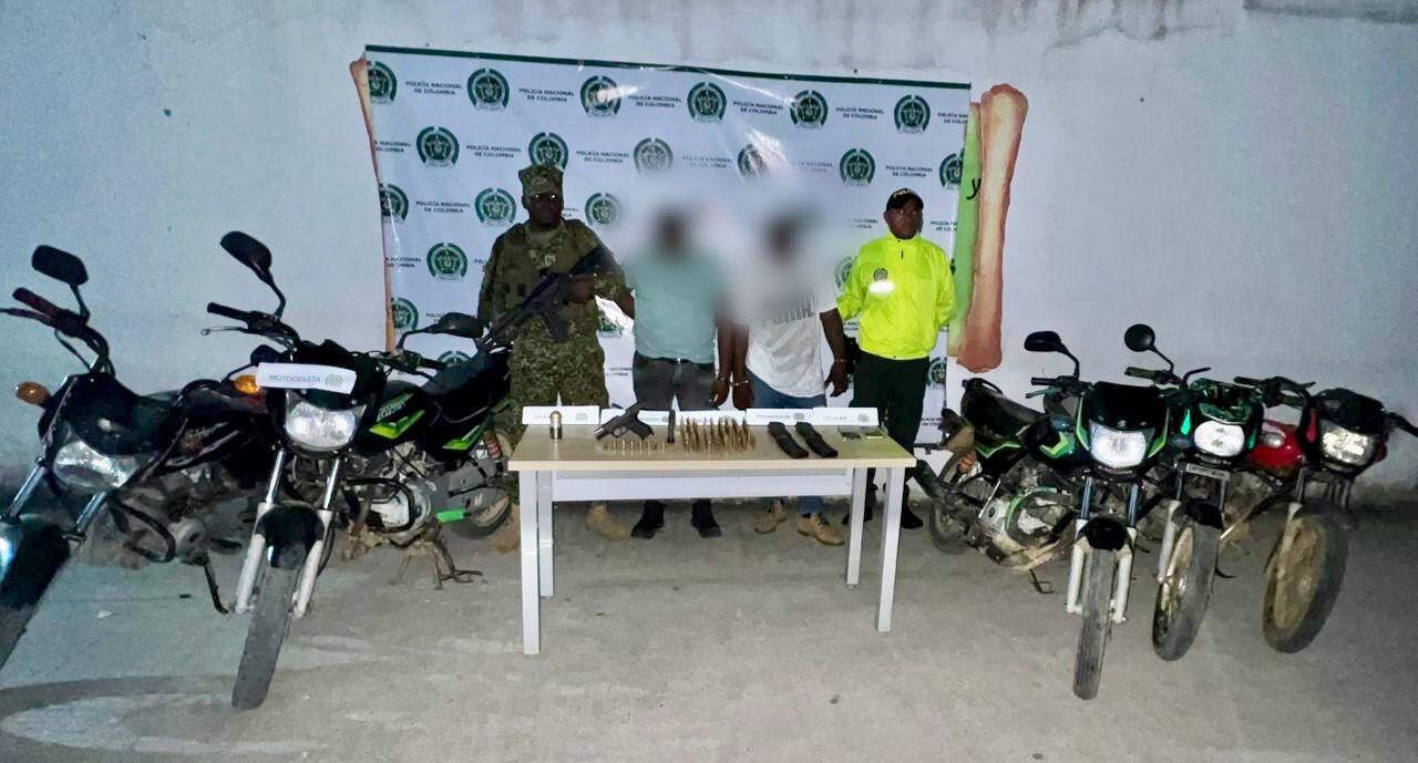 Capturados por la Armada Nacional en Sucre.