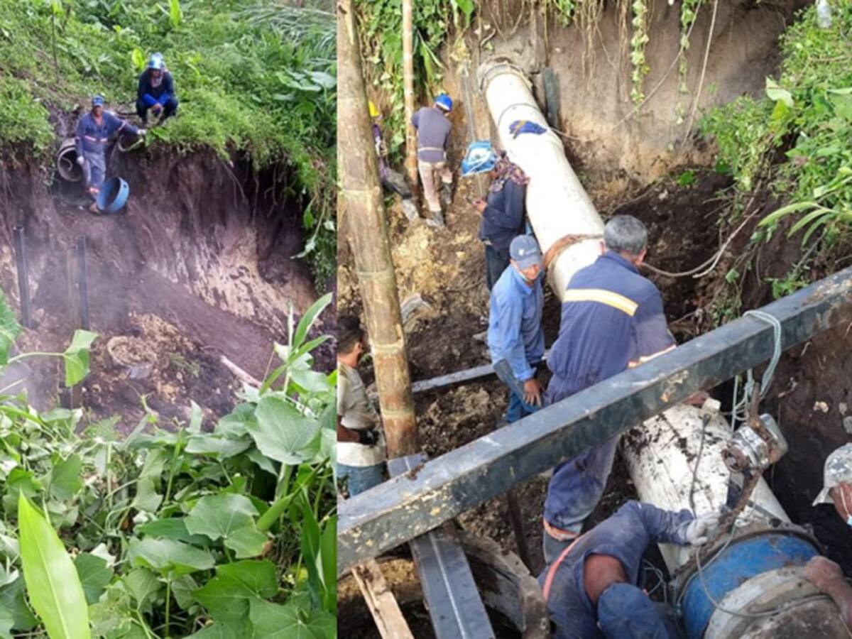 Rehabilitan el servicio de agua en Chinchiná