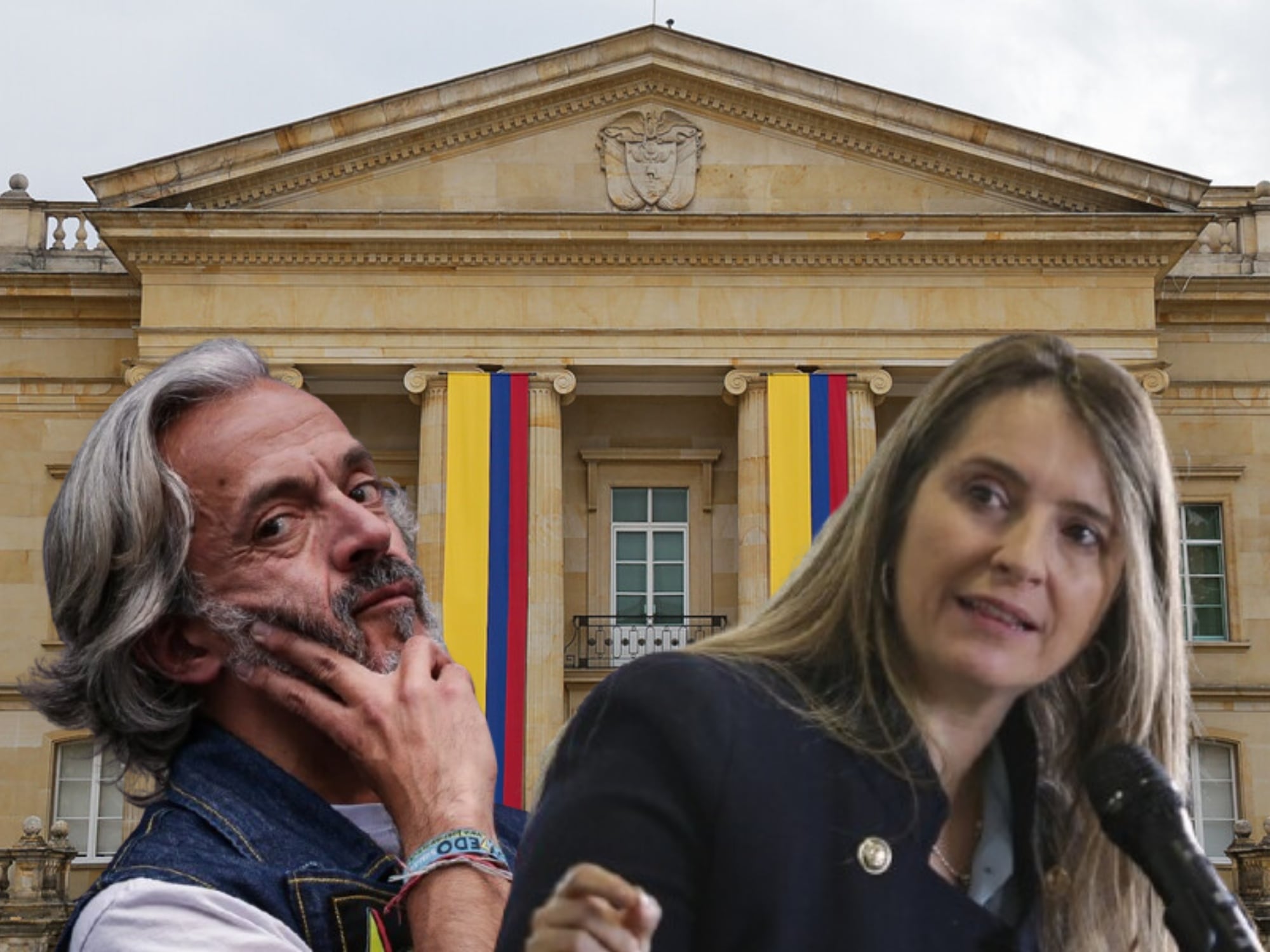 Casa de Nariño, Juan Daniel Oviedo y Paloma Valencia. Fotos: (Colprensa - Cristian Bayona)