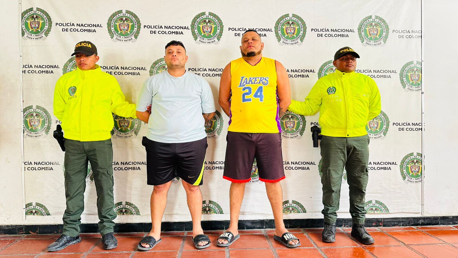 Alias 'Lilo' y alias 'Albert' - cortesía: Policía Metropolitana de Barranquilla