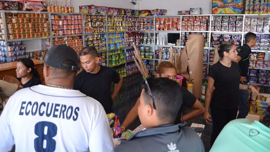 Establecimiento de expendido de pólvora. Foto: Colprensa.