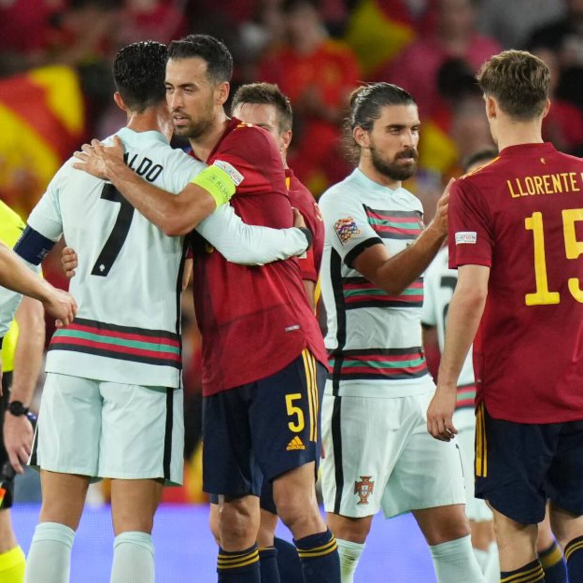 España y Portugal empatan en su estreno en la Liga de Naciones