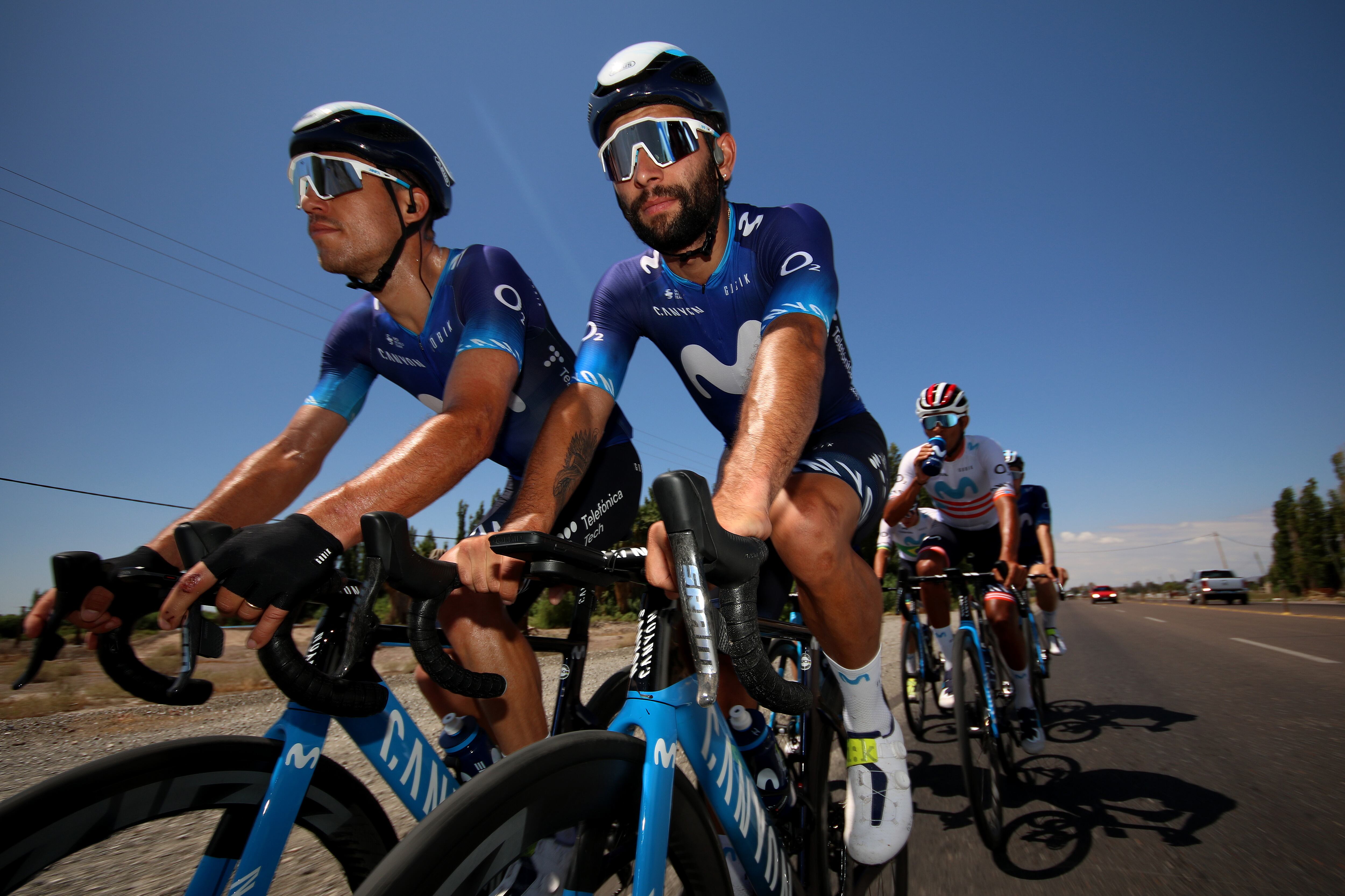 Fernando Gaviria fue segundo con el Movistar Team en la segunda etapa de la Vuelta a San Juan. (Photo by Maximiliano Blanco/Getty Images)