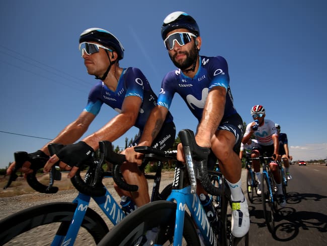 Fernando Gaviria fue segundo con el Movistar Team en la segunda etapa de la Vuelta a San Juan. (Photo by Maximiliano Blanco/Getty Images)