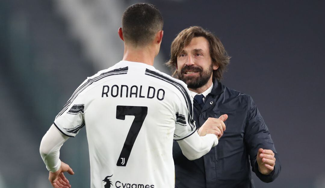 Cristiano Ronaldo y Andrea Pirlo