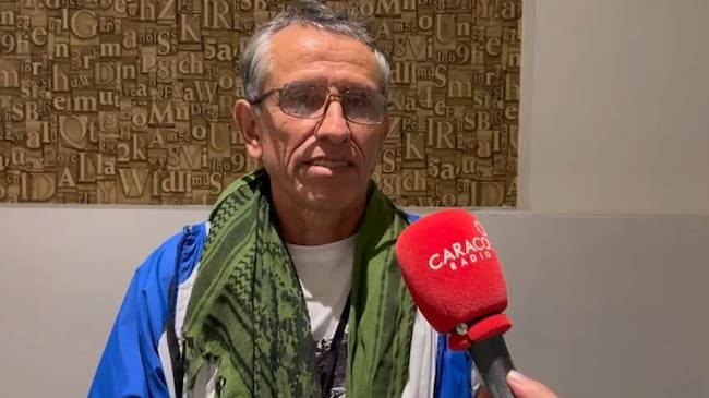Walter Mendoza, jefe del equipo negociador de la Coordinadora Nacional Ejército Bolivariano