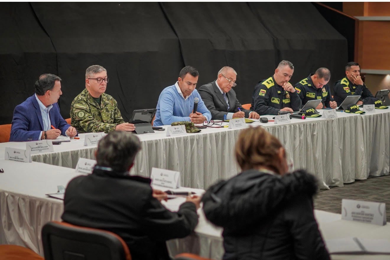 Consejo de Seguridad. Cortesía Gobernación de Cundinamarca