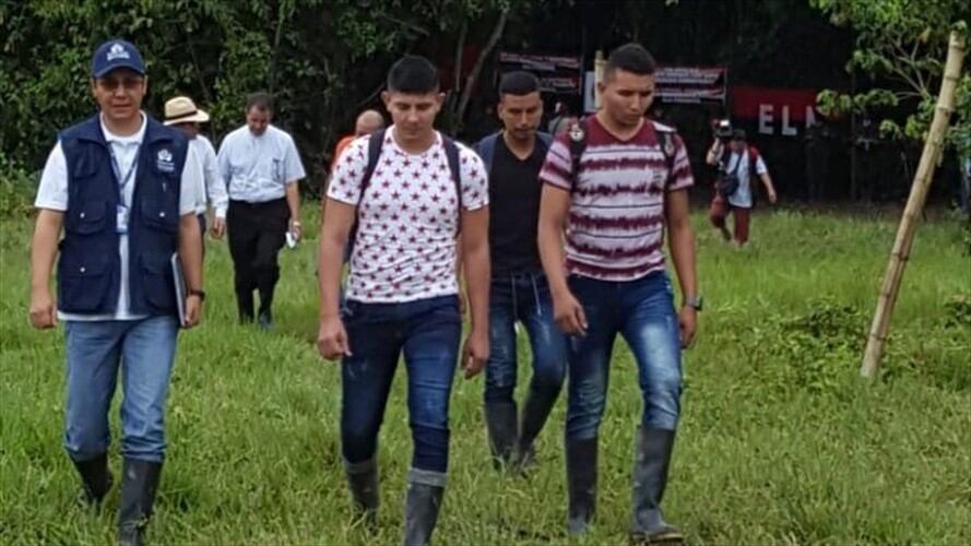 En este momento los soldados están siendo trasladados a la ciudad de Arauca. Foto: Defensoría.