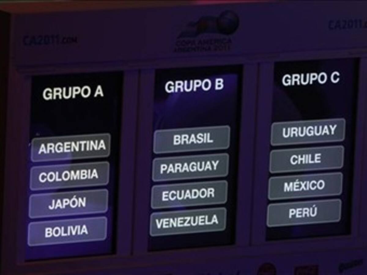 Colombia comparte el Grupo A con Argentina, Japón y Bolivia en Copa América 2011