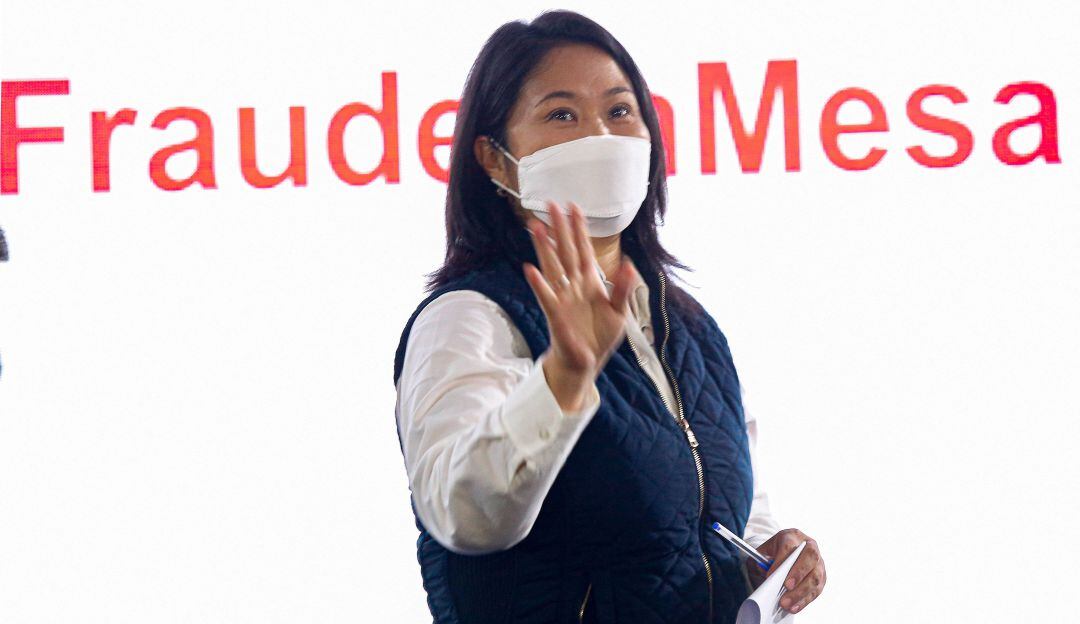 La candidata de la derecha peruana ha insistido en que la jornada electoral ha estado cargada de irregularidades.