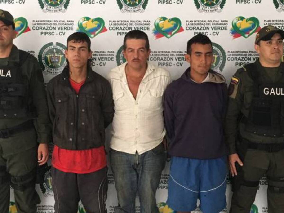 Policía captura banda de extorsionistas en Cajamarca, Tolima