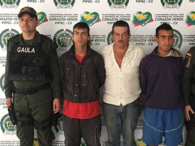 Policía captura banda de extorsionistas en Cajamarca, Tolima