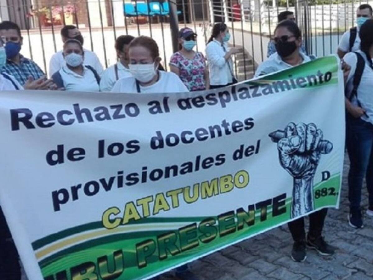 Inconformismo en docentes del Catatumbo por reubicación