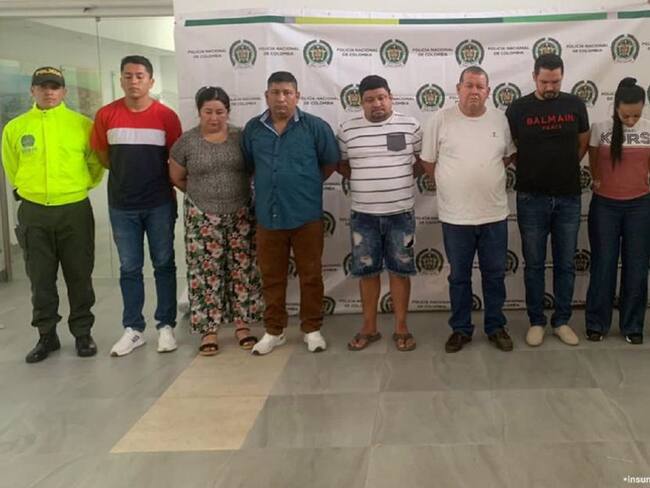 Las ocho personas que harían parte del grupo ilegal fueron capturadas en Cartagena y Aguachica, Cesar.