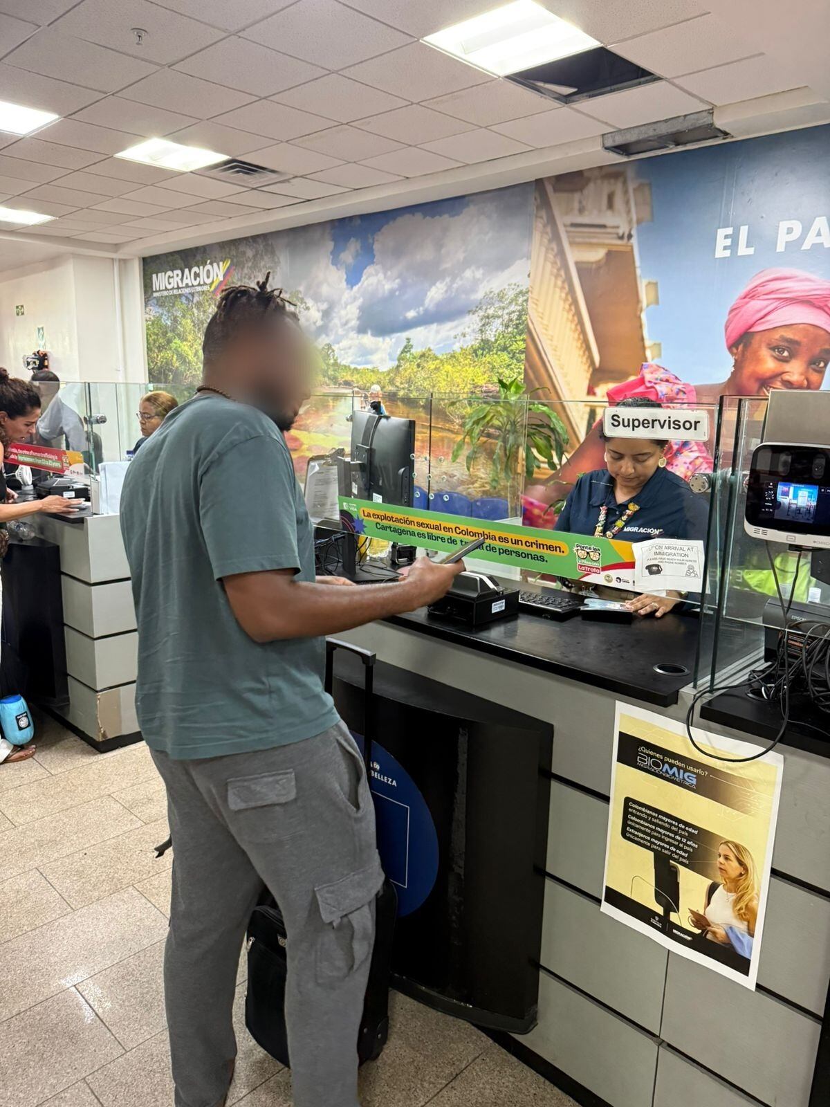 Inadmiten ciudadano extranjero por alerta de turismo con fines de explotación sexual en Cartagena