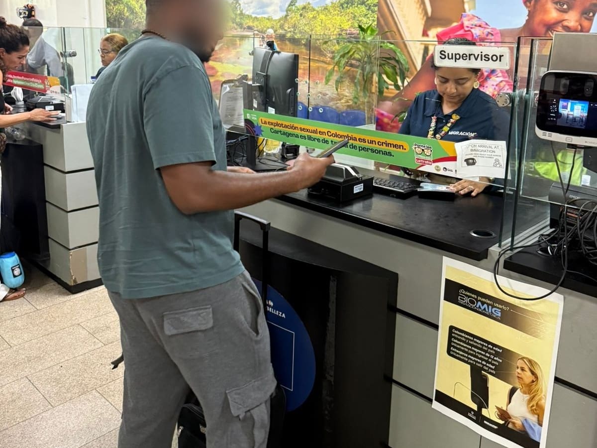 Inadmiten ciudadano extranjero por alerta de turismo con fines de explotación sexual en Cartagena