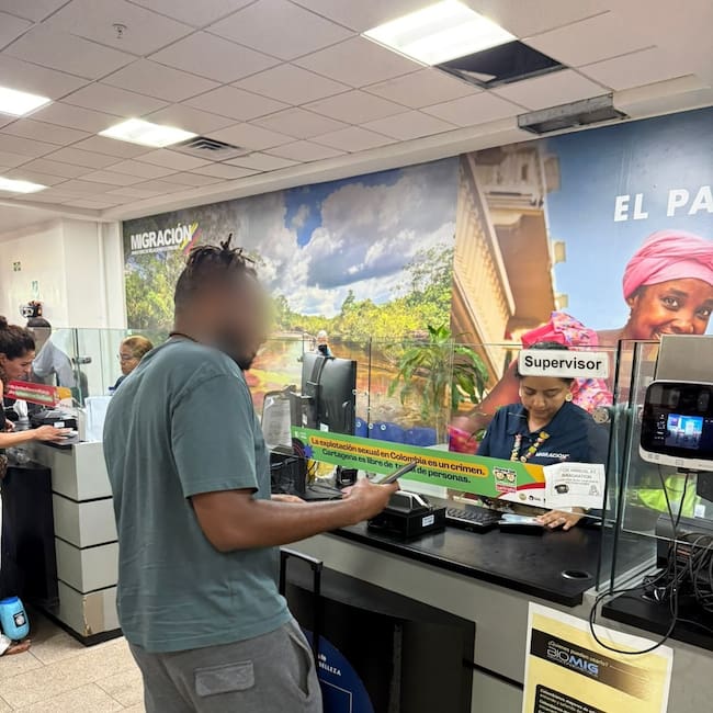 Inadmiten ciudadano extranjero por alerta de turismo con fines de explotación sexual en Cartagena