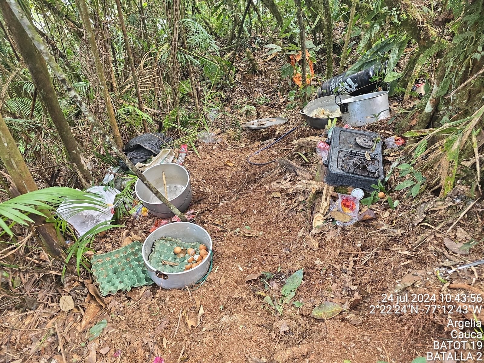 Bombardeo en Argelia, Cauca