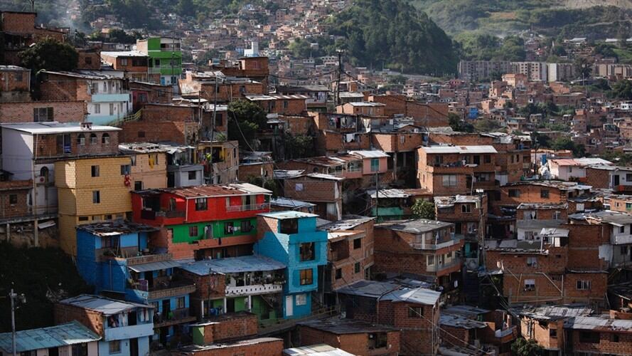 Comuna 13 en Medellín. Foto: Getty Images